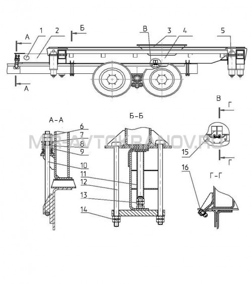 Рисунок 2 - Рама нижняя крана КС-55727 200072da000a33d5000d028ceb68eaf21